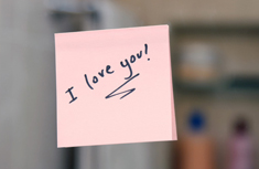 I love you post it note